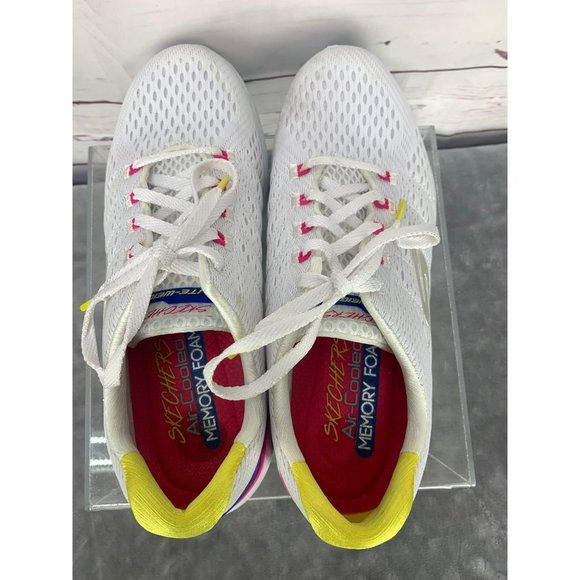 Skechers Air Cooled Memory‎ Foam Size 8 White Women's Sneakers - Picture 4 of 9